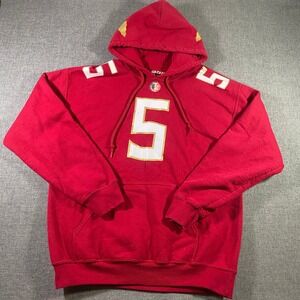 Gildan Florida State Seminoles Jameis Winston #5 Football Red Hoodie Mens Medium